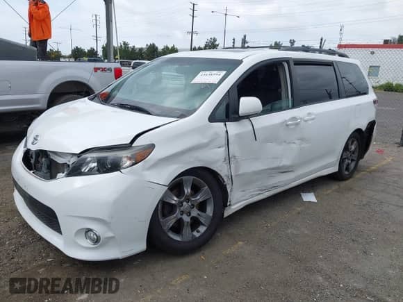 2012 Toyota Sienna SE with VIN 5TDXK3DC2CS179657, listed as a IAAI auction lot 43438594 with 126,552 mi miles and . Bid and sale history available at DreamBid. Image 17.
