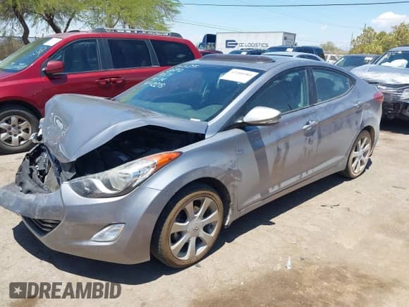 2013 Hyundai Elantra GLS with VIN KMHDH4AE3DU672219, listed as a IAAI auction lot 42200984 with 99,088 mi miles and . Bid and sale history available at DreamBid. Image 2.