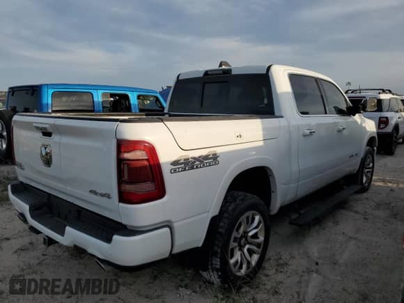 2022 Ram 1500 Longhorn with VIN 1C6SRFKM2NN175594, listed as a Copart auction lot 76508914 with Not provided miles and Non repairable. Bid and sale history available at DreamBid. Image 3.