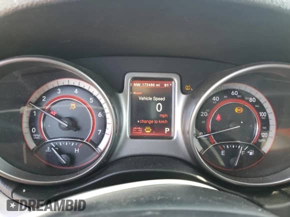 2018 Dodge Journey Crossroad with VIN 3C4PDCGGXJT379343, listed as a Copart auction lot 66333885 with 172,486 mi miles and Salvage title. Bid and sale history available at DreamBid. Image 9.