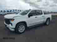 2024 Chevrolet Silverado 1500 Custom z VIN 3GCPABEK5RG129491, wystawiony jako Copart lot #80684855 z przebiegiem Nie podano mil oraz Szkoda całkowita • Salvage title. Historia ofert i sprzedaży dostępna na DreamBid. Obrazek 1.