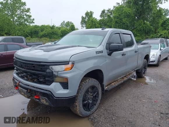 2024 Chevrolet Silverado 1500 Custom Trail Boss z VIN 3GCPDCEK2RG197468, wystawiony jako IAAI lot #42285969 z przebiegiem Nie podano mil oraz . Historia ofert i sprzedaży dostępna na DreamBid. Obrazek 17.