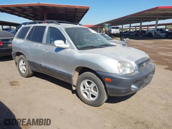 2003 Hyundai Santa Fe GLS with VIN KM8SC73D23U356093, listed as a IAAI auction lot 42508114 with 172,433 mi miles and . Bid and sale history available at DreamBid. Image 1.