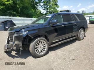 2021 Cadillac Escalade ESV Premium Luxury с VIN 1GYS4KKL9MR447275, выставлен на аукционе Copart как лот 62129075 с пробегом 216 310 миль миль и Списание • Salvage title. История ставок и продаж доступна на DreamBid. Изображение 1.