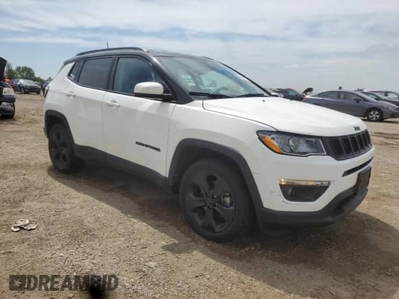 2021 Jeep Compass Latitude with VIN 3C4NJDBB3MT555204, listed as a Copart auction lot 64049325 with 42,314 mi miles and Salvage title. Bid and sale history available at DreamBid. Image 4.
