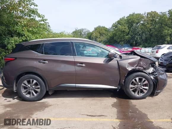 2017 Nissan Murano S with VIN 5N1AZ2MHXHN141562, listed as a IAAI auction lot 43076420 with 86,267 mi miles and . Bid and sale history available at DreamBid. Image 14.