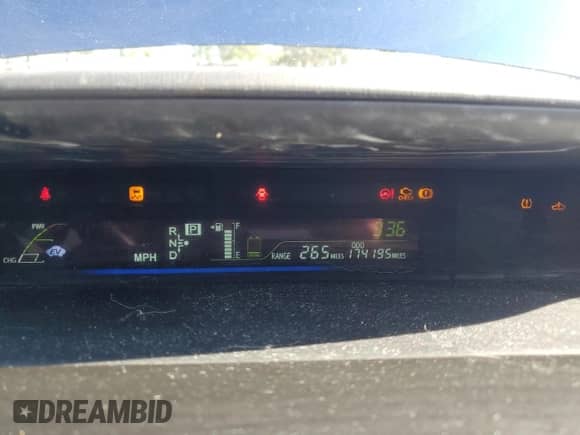 2012 Toyota Prius Two with VIN JTDZN3EU2C3023594, listed as a Copart auction lot 71660325 with 174,195 mi miles and Salvage title. Bid and sale history available at DreamBid. Image 9.