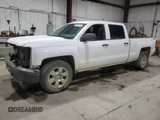 2015 Chevrolet Silverado 1500 Work Truck z VIN 3GCUKPEH0FG460718, wystawiony jako Copart lot #74962474 z przebiegiem 129 144 mil mil oraz Szkoda całkowita • Salvage title. Historia ofert i sprzedaży dostępna na DreamBid. Obrazek 1.