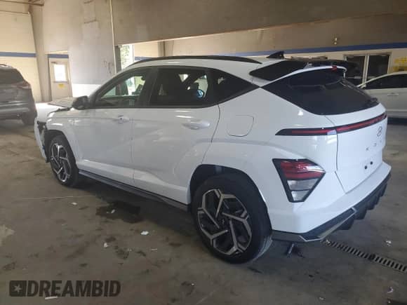 2025 Hyundai Kona N Line S с VIN KM8HBCA36SU196346, выставлен на аукционе Copart как лот 81437685 с пробегом 7 937 миль миль и Списание • Salvage title. История ставок и продаж доступна на DreamBid. Изображение 2.