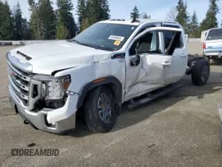 2022 GMC Sierra 1500 with VIN 1GT58MEY6NF165155, listed as a Copart auction lot 45346845 with Not provided miles and Salvage title. Bid and sale history available at DreamBid. Image 1.