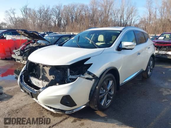 2021 Nissan Murano Platinum with VIN 5N1AZ2DS3MC138567, listed as a IAAI auction lot 41117802 with 26,943 mi miles and . Bid and sale history available at DreamBid. Image 18.