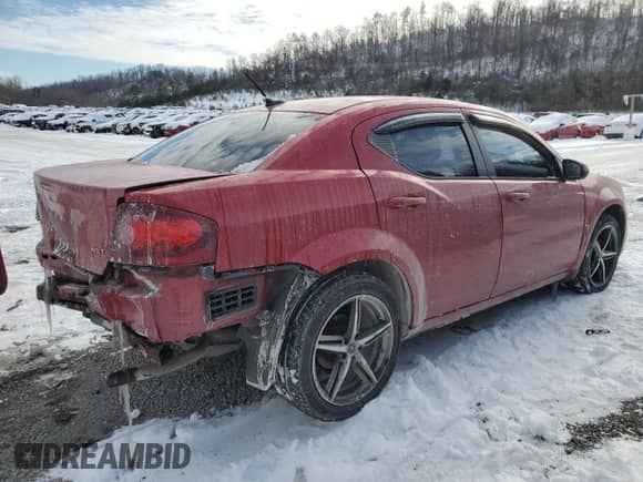 2013 Dodge Avenger SXT with VIN 1C3CDZCB2DN746742, listed as a Copart auction lot 87598015 with 164,676 mi miles and Salvage title. Bid and sale history available at DreamBid. Image 3.