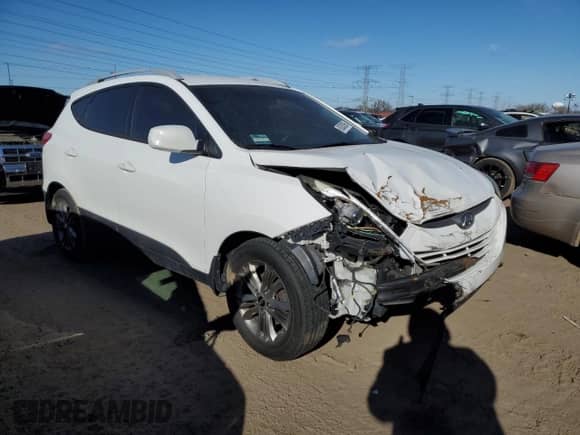2014 Hyundai Tucson Limited with VIN KM8JU3AG9EU795650, listed as a Copart auction lot 89280395 with 180,702 mi miles and Salvage title. Bid and sale history available at DreamBid. Image 4.