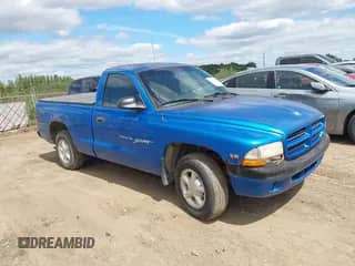 1999 Dodge Dakota SLT with VIN 1B7FL26X1XS247267, listed as a IAAI auction lot 43113508 with 70,956 mi miles and . Bid and sale history available at DreamBid. Image 1.