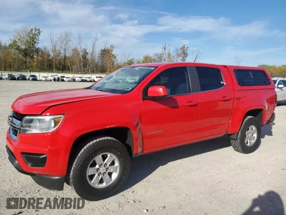 2019 Chevrolet Colorado 2WD Work Truck z VIN 1GCGSBEN1K1228532, wystawiony jako Copart lot #81629155 z przebiegiem 62 757 mil mil oraz Szkoda całkowita • Salvage title. Historia ofert i sprzedaży dostępna na DreamBid. Obrazek 1.
