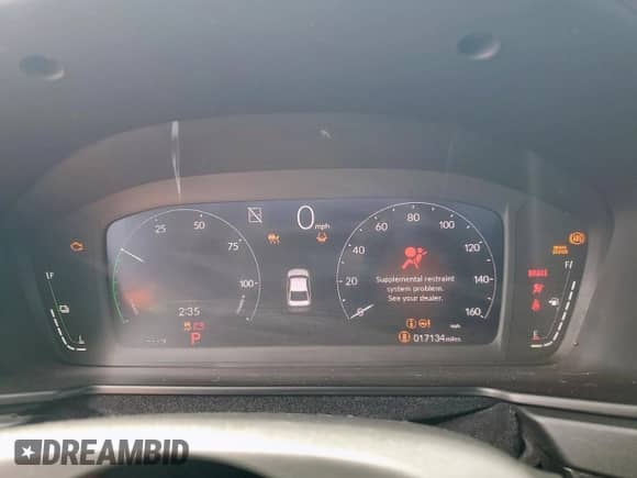 2024 Honda Accord Touring with VIN 1HGCY2F89RA051228, listed as a Copart auction lot 69307335 with 17,134 mi miles and Salvage title. Bid and sale history available at DreamBid. Image 9.