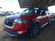 2022 Nissan Pathfinder SL with VIN 5N1DR3CB6NC201232, listed as a IAAI auction lot 42407880 with 33,808 mi miles and . Bid and sale history available at DreamBid. Image 2.