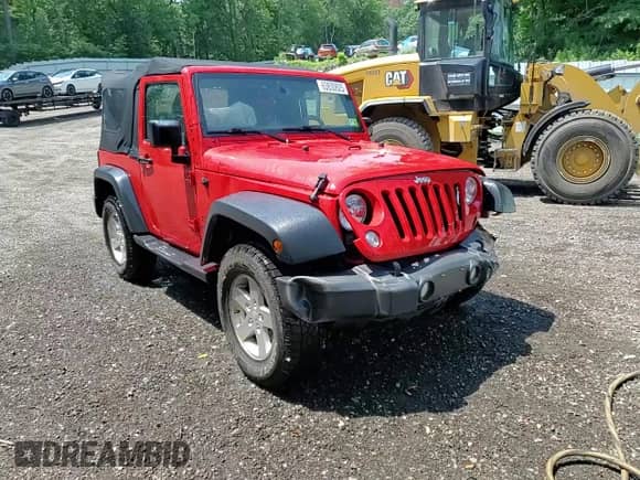 2016 Jeep Wrangler Sport with VIN 1C4AJWAGXGL345853, listed as a Copart auction lot 63630825 with 57,453 mi miles and Salvage title. Bid and sale history available at DreamBid. Image 14.