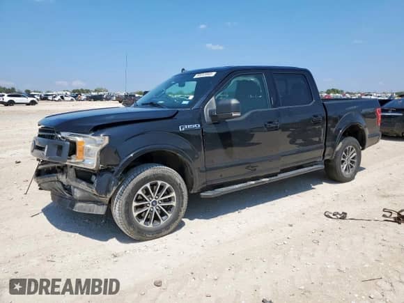 2020 Ford F-150 XL with VIN 1FTEW1EP4LFC47846, listed as a Copart auction lot 80053065 with 88,427 mi miles and Salvage title. Bid and sale history available at DreamBid. Image 1.