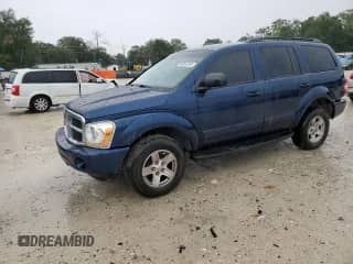 2005 Dodge Durango SLT z VIN 1D4HD48D35F513787, wystawiony jako Copart lot #65563335 z przebiegiem 276 897 mil mil oraz Szkoda całkowita • Salvage title. Historia ofert i sprzedaży dostępna na DreamBid. Obrazek 1.