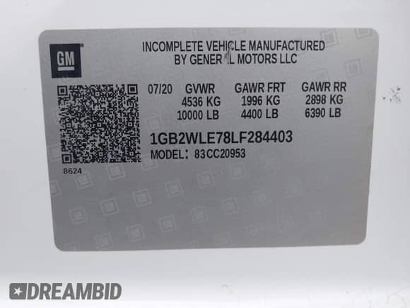 2020 Chevrolet Silverado 2500HD Work Truck z VIN 1GB2WLE78LF284403, wystawiony jako IAAI lot #42076524 z przebiegiem 21 478 mil mil oraz . Historia ofert i sprzedaży dostępna na DreamBid. Obrazek 9.