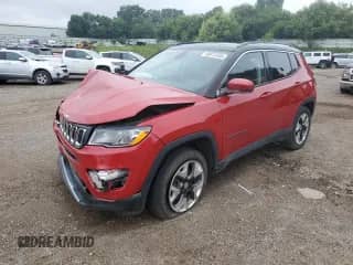 2019 Jeep Compass Limited with VIN 3C4NJDCB3KT826659, listed as a Copart auction lot 68813335 with 76,379 mi miles and Salvage title. Bid and sale history available at DreamBid. Image 1.