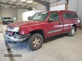 2004 Chevrolet Silverado 1500 LS z VIN 1GCEK14T64E219595, wystawiony jako Copart lot #85551795 z przebiegiem 123 926 mil mil oraz Szkoda całkowita • Salvage title. Historia ofert i sprzedaży dostępna na DreamBid. Obrazek 1.