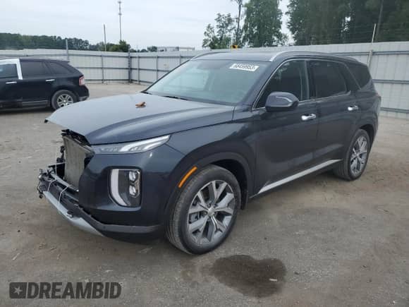 2021 Hyundai Palisade SEL with VIN KM8R44HE3MU282373, listed as a Copart auction lot 68459953 with 28,441 mi miles and . Bid and sale history available at DreamBid. Image 1.