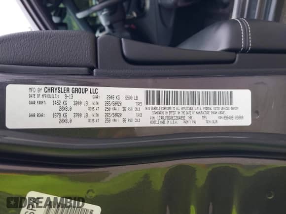 2014 Jeep Grand Cherokee Limited с VIN 1C4RJFBG0EC264892, выставлен на аукционе IAAI как лот 43187305 с пробегом 166 520 миль миль и . История ставок и продаж доступна на DreamBid. Изображение 9.