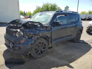 2018 Jeep Renegade Latitude with VIN ZACCJABBXJPH25230, listed as a Copart auction lot 55446355 with Not provided miles and Salvage title. Bid and sale history available at DreamBid. Image 1.