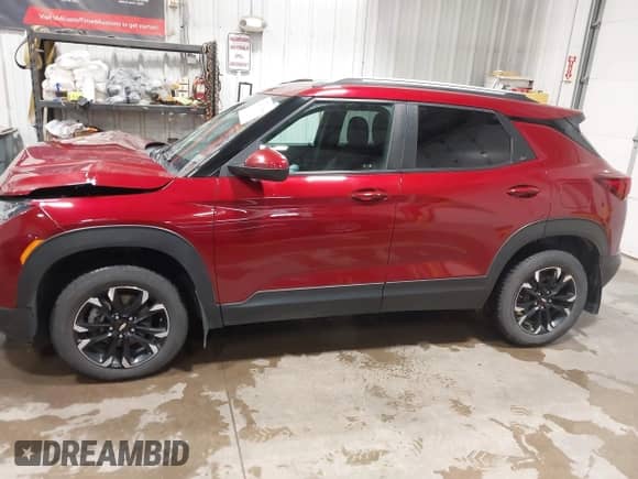 2022 Chevrolet TrailBlazer LT with VIN KL79MRSL2NB019570, listed as a IAAI auction lot 43411348 with 53,719 mi miles and . Bid and sale history available at DreamBid. Image 14.