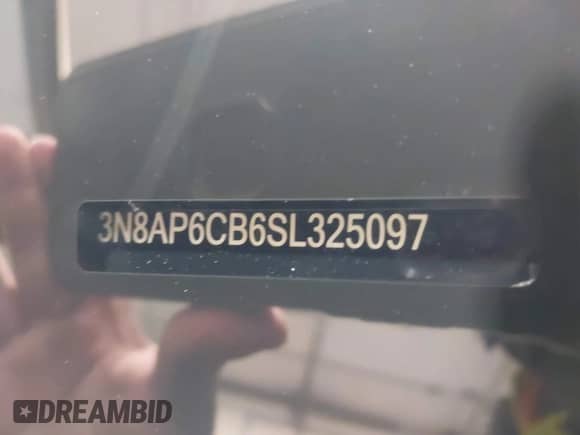 2025 Nissan Kicks SV with VIN 3N8AP6CB6SL325097, listed as a IAAI auction lot 42214771 with 6,163 mi miles and . Bid and sale history available at DreamBid. Image 9.