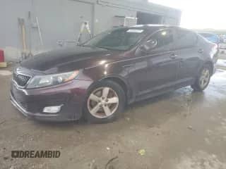 2014 Kia Optima LX with VIN 5XXGM4A74EG331708, listed as a Copart auction lot 83886425 with 172,034 mi miles and Salvage title. Bid and sale history available at DreamBid. Image 1.