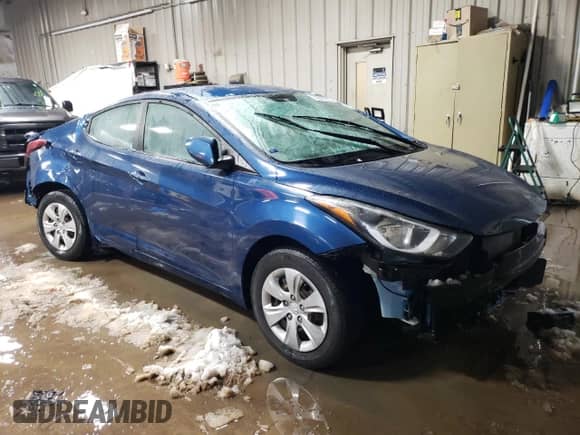 2016 Hyundai Elantra Value Edition с VIN KMHDH4AEXGU600678, выставлен на аукционе Copart как лот 43893023 с пробегом Не указан миль и На запчасти • Non repairable. История ставок и продаж доступна на DreamBid. Изображение 4.