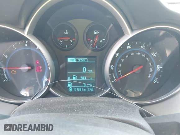 2015 Chevrolet Cruze LS with VIN 1G1PB5SH9F7118761, listed as a IAAI auction lot 42252338 with 107,981 mi miles and . Bid and sale history available at DreamBid. Image 7.