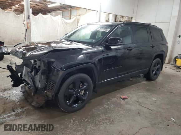 2024 Jeep Grand Cherokee Limited with VIN 1C4RJKBGXR8505875, listed as a Copart auction lot 81479395 with 24,972 mi miles and Salvage title. Bid and sale history available at DreamBid. Image 1.