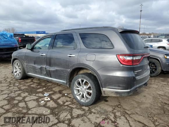 2017 Dodge Durango Citadel with VIN 1C4RDJEG5HC937704, listed as a Copart auction lot 43774085 with 108,628 mi miles and Salvage title. Bid and sale history available at DreamBid. Image 2.