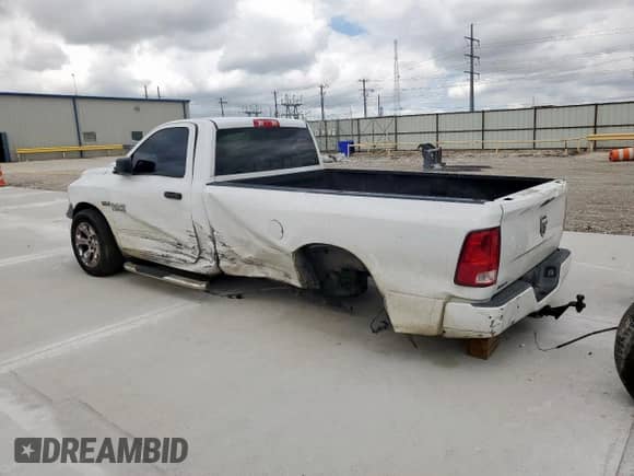 2013 Ram 1500 Tradesman с VIN 3C6JR6DT7DG552797, выставлен на аукционе Copart как лот 58328395 с пробегом 172 953 миль миль и Списание • Salvage title. История ставок и продаж доступна на DreamBid. Изображение 2.