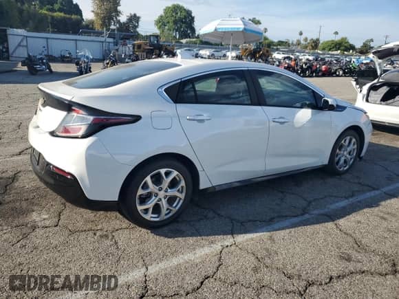 2018 Chevrolet Volt Premier с VIN 1G1RD6S59JU116291, выставлен на аукционе Copart как лот 81160455 с пробегом 34 011 миль миль и Списание • Salvage title. История ставок и продаж доступна на DreamBid. Изображение 3.