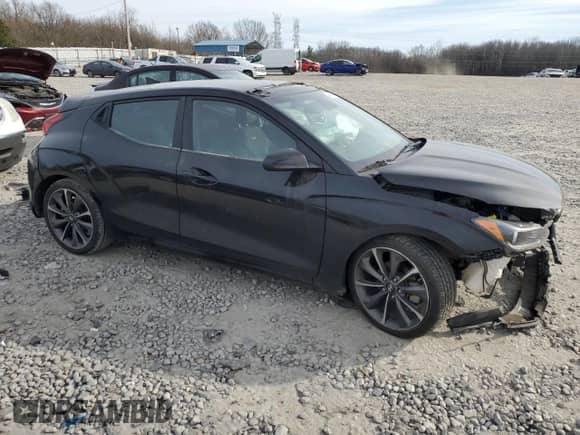 2019 Hyundai Veloster 2.0 z VIN KMHTG6AF2KU013094, wystawiony jako Copart lot #43910314 z przebiegiem 91 143 mil mil oraz Szkoda całkowita • Salvage title. Historia ofert i sprzedaży dostępna na DreamBid. Obrazek 4.