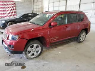 2015 Jeep Compass Latitude z VIN 1C4NJDEB1FD162726, wystawiony jako Copart lot #72074165 z przebiegiem 57 141 mil mil oraz Szkoda całkowita • Salvage title. Historia ofert i sprzedaży dostępna na DreamBid. Obrazek 1.