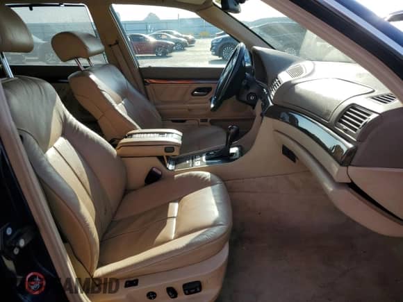 1997 BMW 7 Series 740iL with VIN WBAGJ8323VDM03572, listed as a Copart auction lot 53029165 with Not provided miles and Salvage title. Bid and sale history available at DreamBid. Image 7.