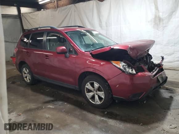 2014 Subaru Forester Premium with VIN JF2SJACC1EG497951, listed as a Copart auction lot 81470604 with Not provided miles and Salvage title. Bid and sale history available at DreamBid. Image 4.