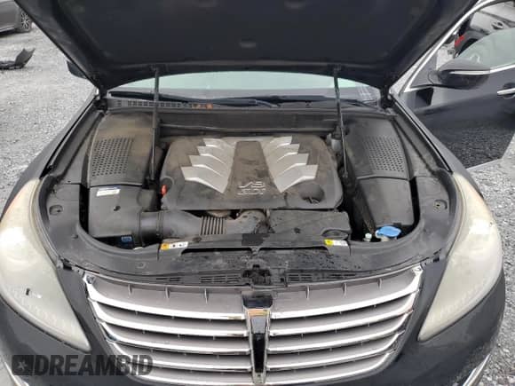 2014 Hyundai Equus Ultimate with VIN KMHGH4JH8EU076144, listed as a Copart auction lot 72079545 with 103,700 mi miles and Non repairable. Bid and sale history available at DreamBid. Image 12.