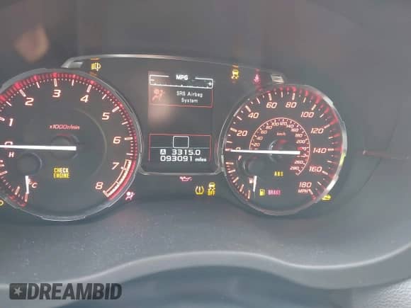 2016 Subaru WRX Limited with VIN JF1VA1J64G9821853, listed as a IAAI auction lot 42151952 with 93,091 mi miles and . Bid and sale history available at DreamBid. Image 7.