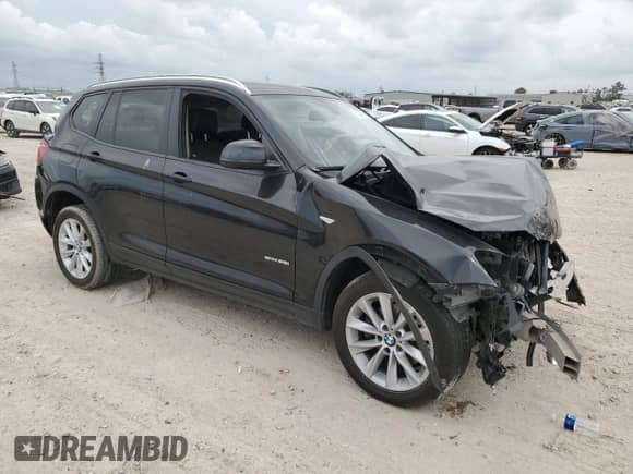 2016 BMW X3 sDrive28i with VIN 5UXWZ7C53G0T43507, listed as a Copart auction lot 55060905 with Not provided miles and Salvage title. Bid and sale history available at DreamBid. Image 4.