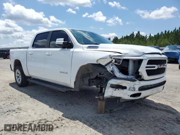 2020 Ram 1500 Big Horn z VIN 1C6SRFFM6LN248876, wystawiony jako Copart lot #65591695 z przebiegiem 111 401 mil mil oraz Szkoda całkowita • Salvage title. Historia ofert i sprzedaży dostępna na DreamBid. Obrazek 4.