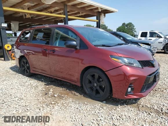 2020 Toyota Sienna SE z VIN 5TDXZ3DC4LS030663, wystawiony jako Copart lot #60213385 z przebiegiem 51 633 mil mil oraz Szkoda całkowita • Salvage title. Historia ofert i sprzedaży dostępna na DreamBid. Obrazek 4.