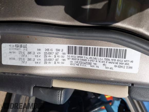 2016 Jeep Cherokee Latitude с VIN 1C4PJMCB1GW253982, выставлен на аукционе IAAI как лот 43346700 с пробегом 103 983 миль миль и . История ставок и продаж доступна на DreamBid. Изображение 9.