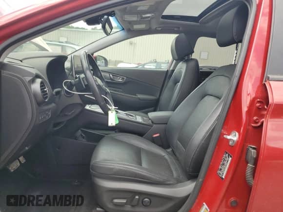 2021 Hyundai Kona Ultimate with VIN KM8K53AG6MU125571, listed as a Copart auction lot 86709335 with 21,527 mi miles and Non repairable. Bid and sale history available at DreamBid. Image 7.